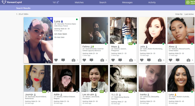 KoreanCupid Usability