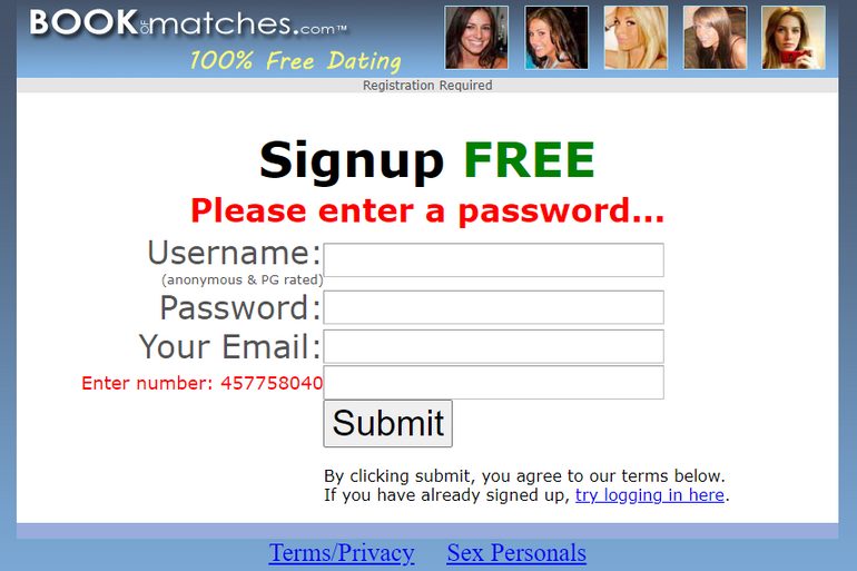 book of matches dating website