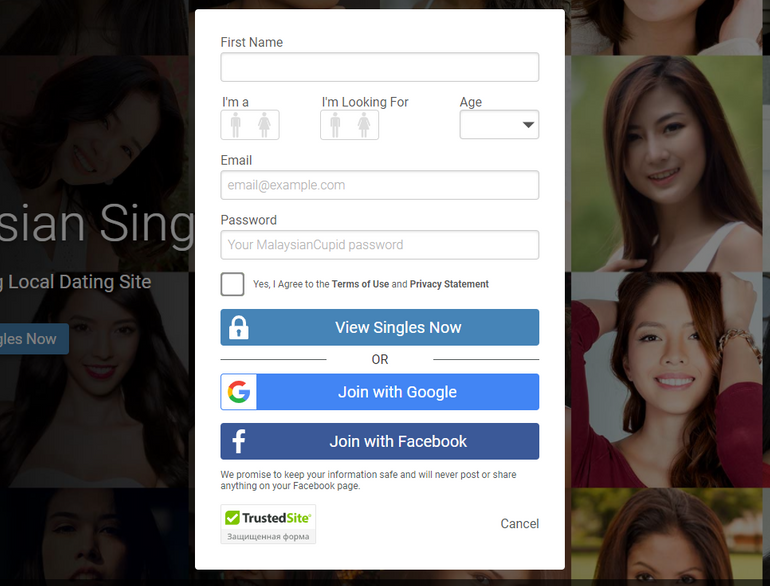 MalaysianCupid Registration