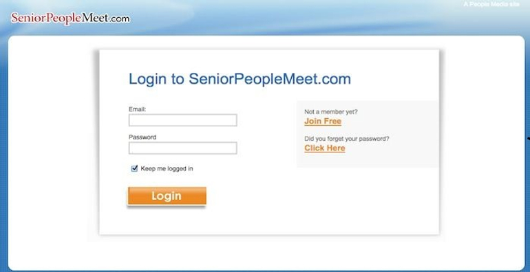 SeniorPeopleMeet Sign up