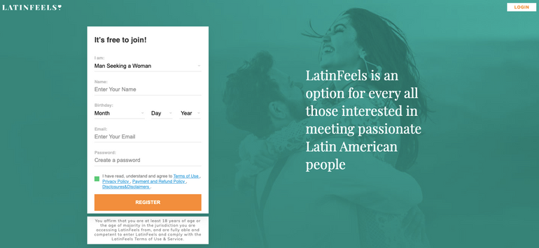 Latin Feels dating site review
