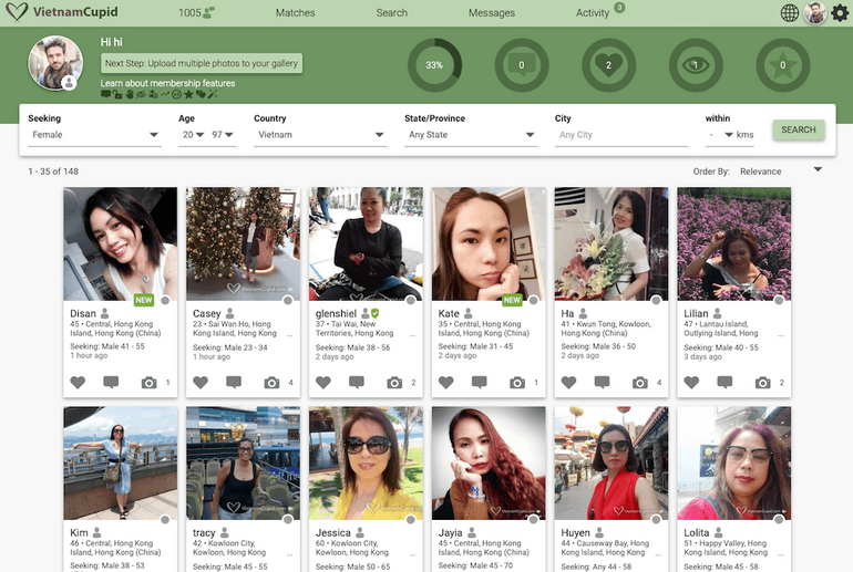 VietnamCupid Usability