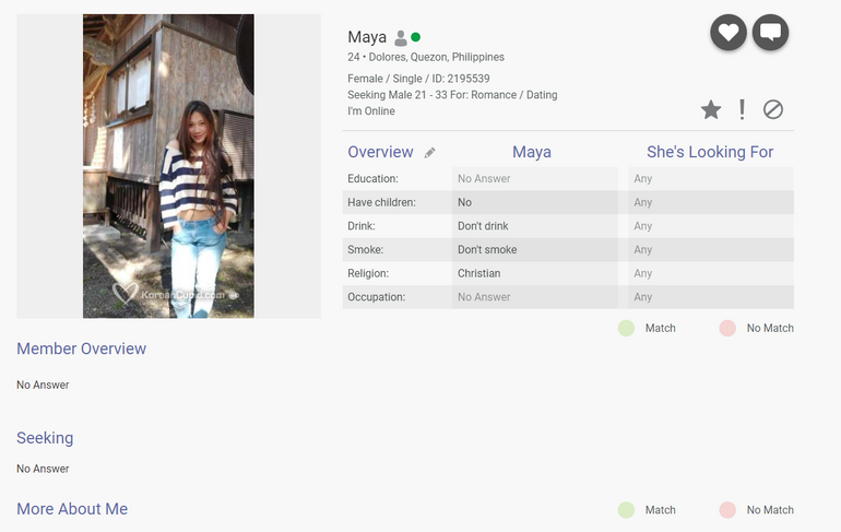KoreanCupid Profile quality